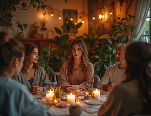 Blindaje del aura en reuniones con cartas y respiración